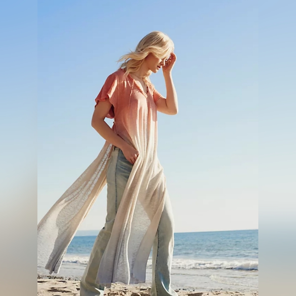Free People Ombre Tunic Maxi Size Medium
